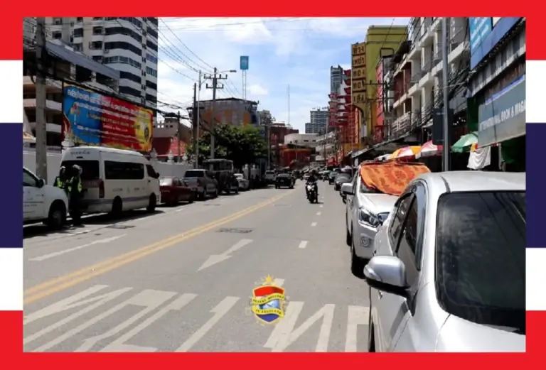 Pattaya gaat parkeerregels voor oneven-even dagen op de South Pattaya Road handhaven