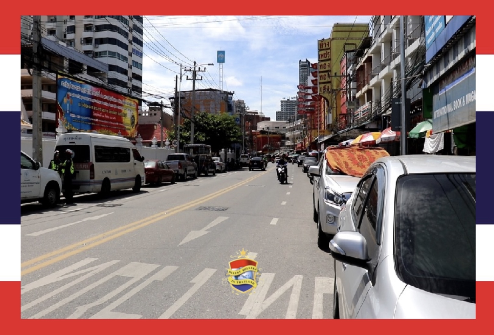 Pattaya gaat parkeerregels voor oneven-even dagen op de South Pattaya Road handhaven