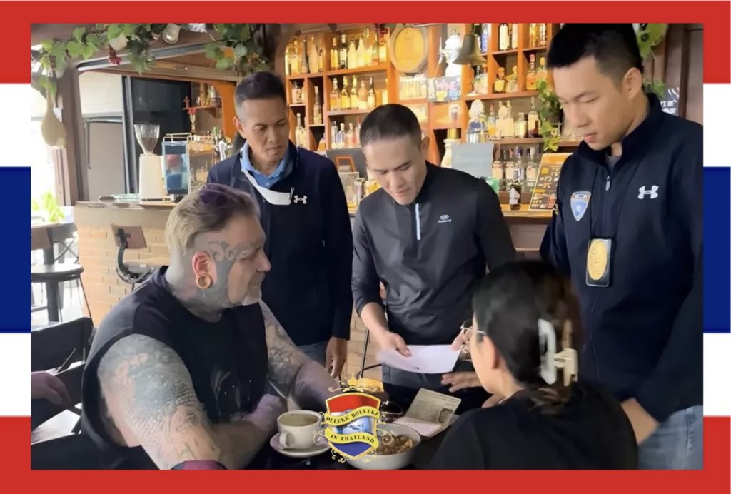 In Duitsland gezochte Hells Angels lid in Noord-Thailand door de Immigratiedienst gearresteerd 