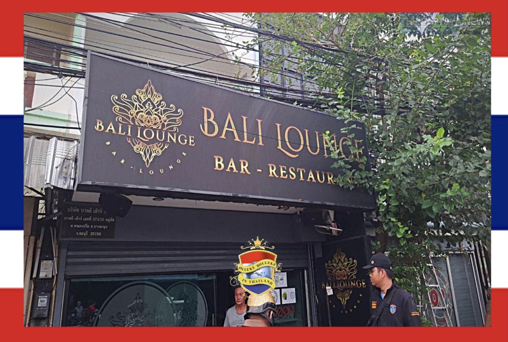 Dief slaat in augustus twee keer toe in bar-restaurant ‘BALI LOUNGE” in Pattaya en gaat er met een miljoen baht aan waardevolle spullen vandoor