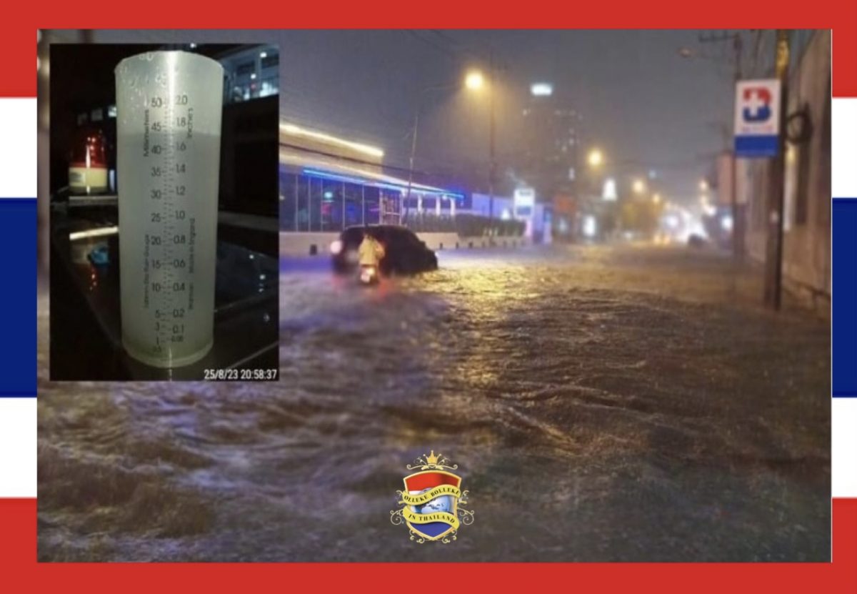 Het nieuwe afvoersysteem van Pattaya blijkt effectief na de stevige onweersbui van afgelopen vrijdagavond