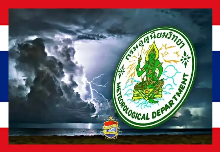 32 provincies in Thailand gewaarschuwd voor extreme regenbuien, met op zee metershoge golven