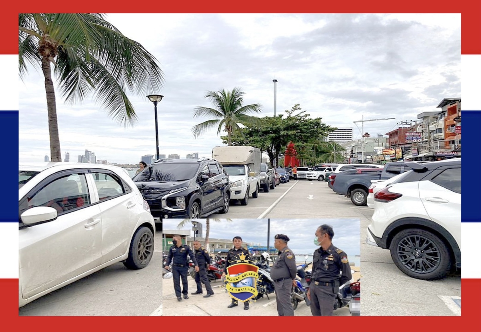 Parkeren op alle openbare wegen en parkeerplaatsen in Pattaya blijft (vooralsnog) gratis