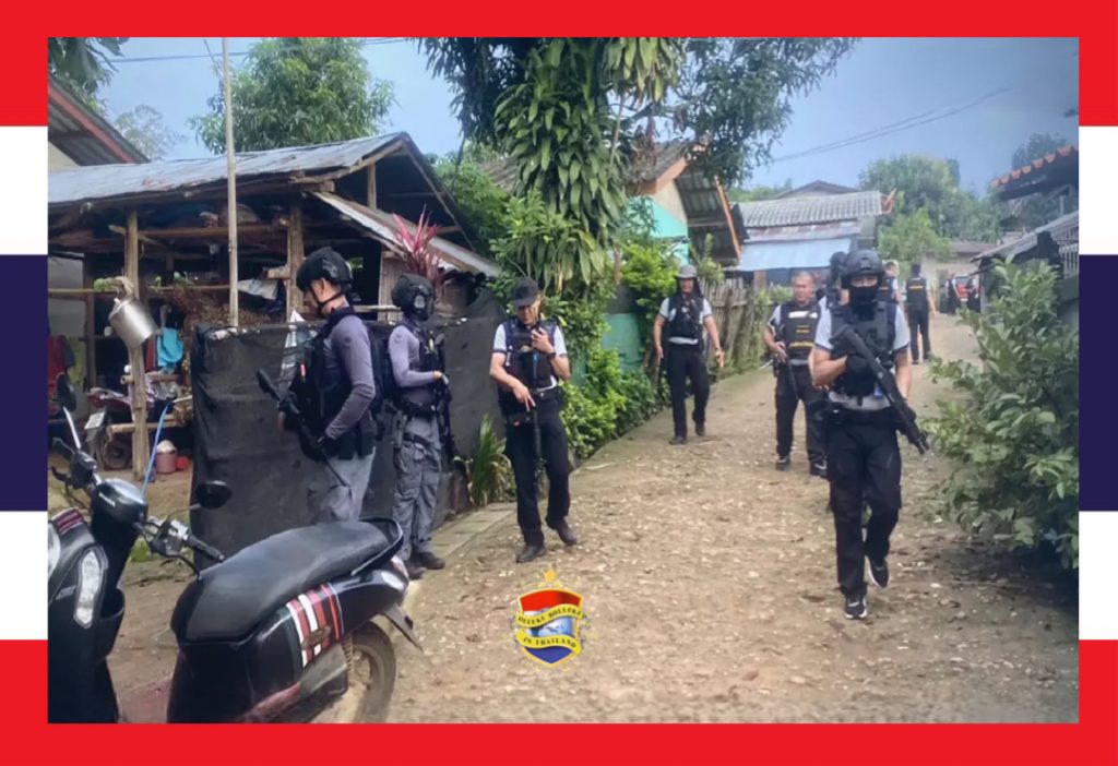 Politiecommando’s richten zich op de drugsbende in Noord-Thailand na de dood van een buitenlander