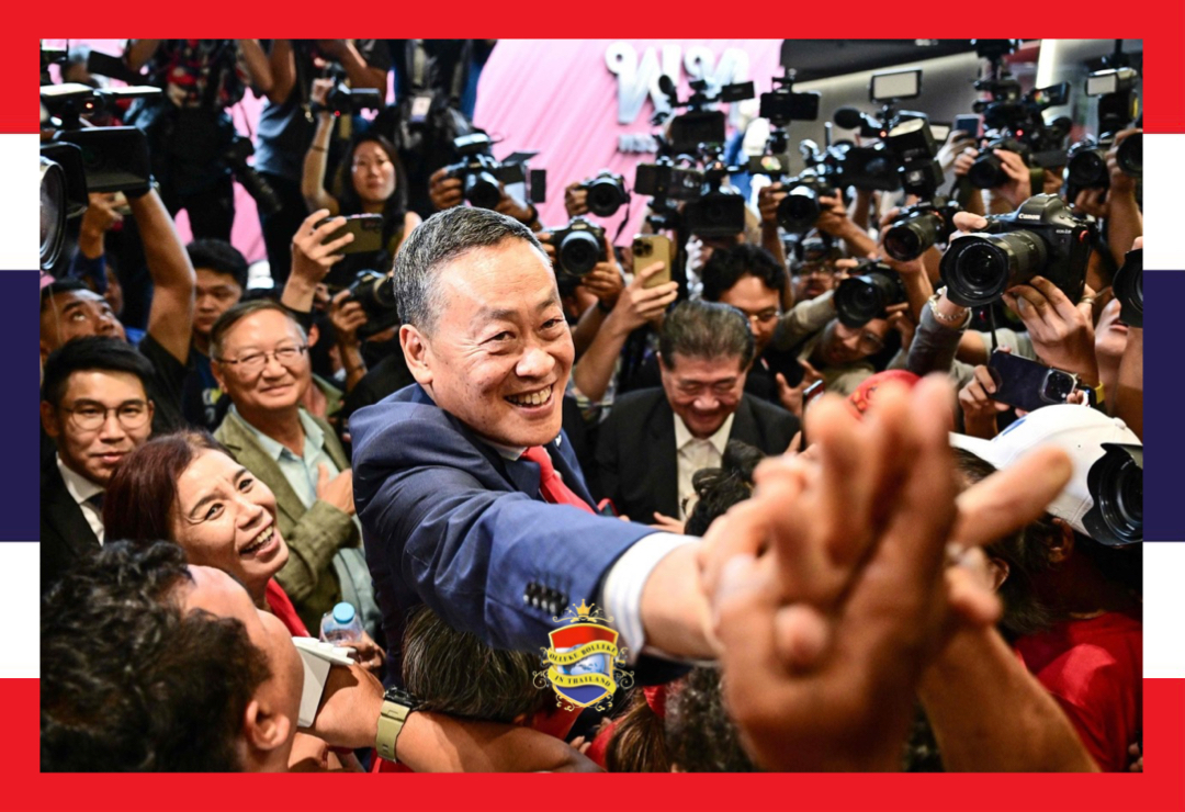 Srettha van Pheu Thai partij behaalt parlementaire overwinning en wordt de volgende premier van Thailand