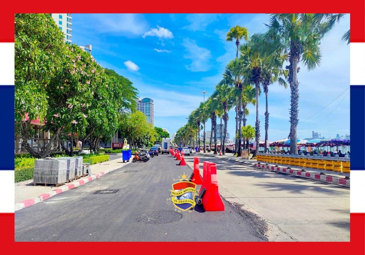 Pattaya belooft ‘plechtig’ de wegwerkzaamheden aan Beach Road en Second Road vóór het hoogseizoen in oktober af te ronden 