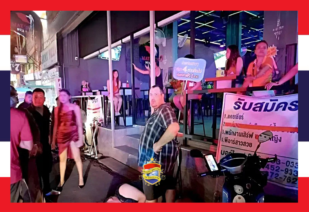 De “Matador Bar” in Soi Buakhao van Pattaya, het decor van een stevige vechtpartij