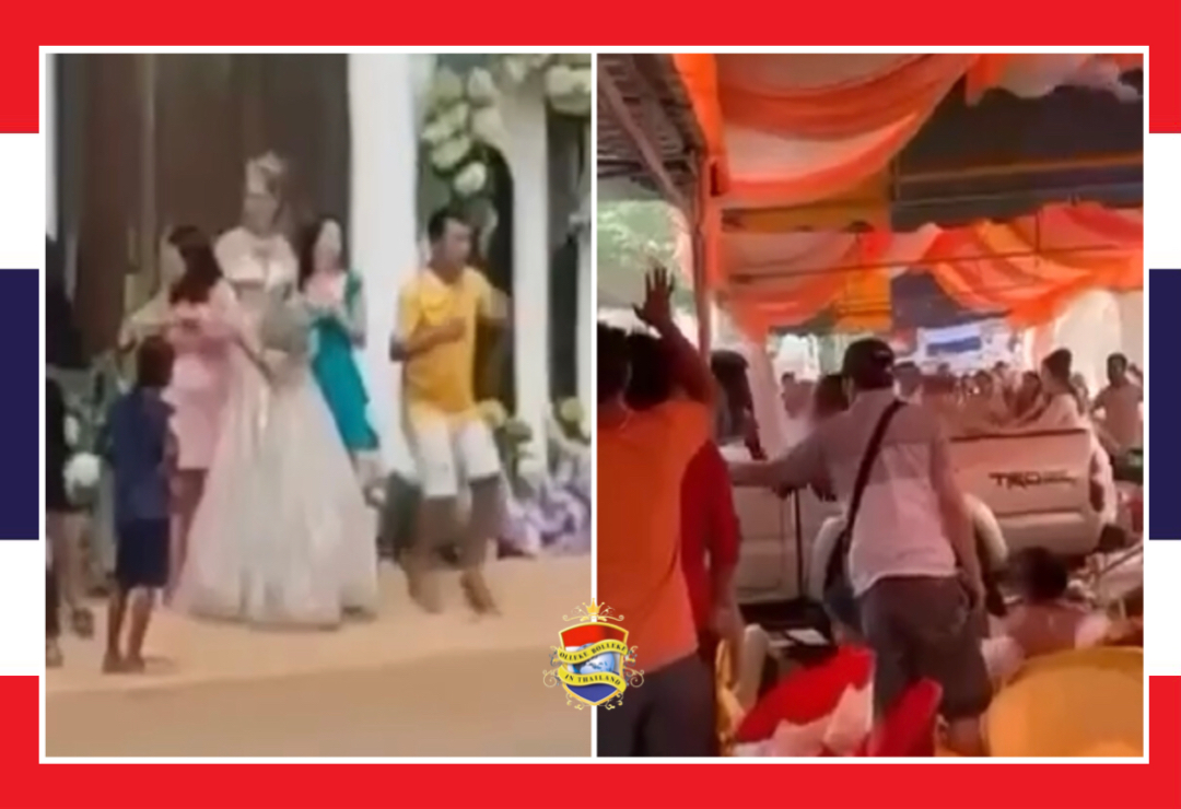 Dronken chauffeur veroorzaakt ellende tijdens een huwelijk in Cambodja, 14 Nederlanders inclusief de bruid overhoop gereden