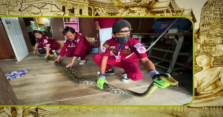 KAT-ASTROFE in Centraal-Thailand | “Minous” het lievelingshuisdier van een vrouw in Ayutthaya Ayutthaya opgeslokt door een python