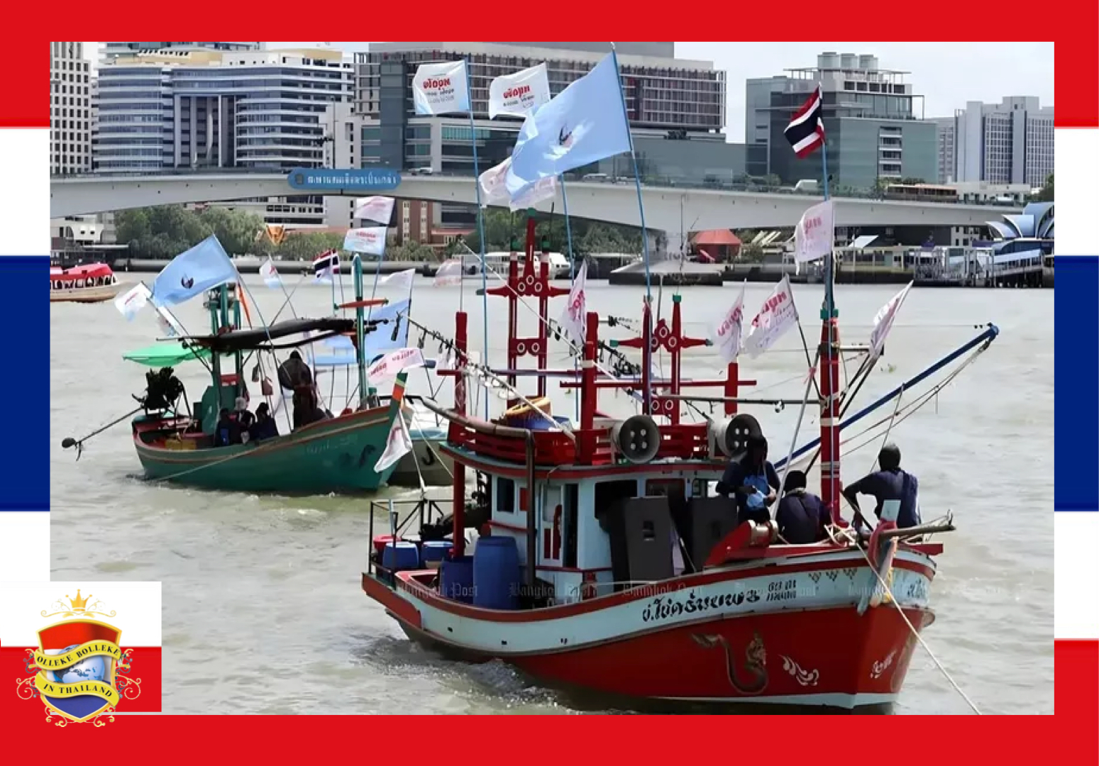 Het kabinet van Thailand wilt de strikte visserijwet veranderen 