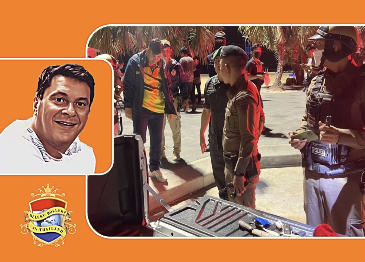 Politie patrouille op het strand van Pattaya deed een opmerkelijke vondst