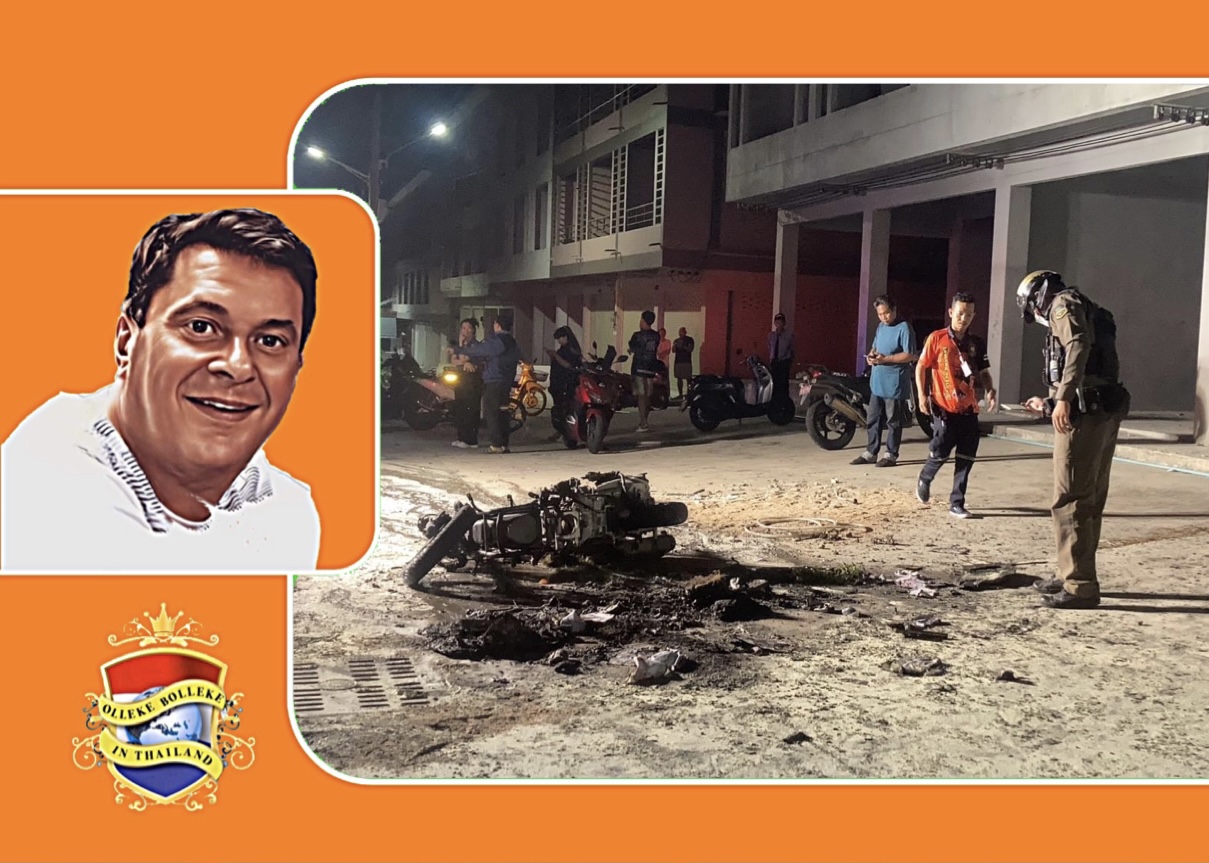 Aanval in Pattaya met een molotovcocktail levert tiener ernstige brandwonden op