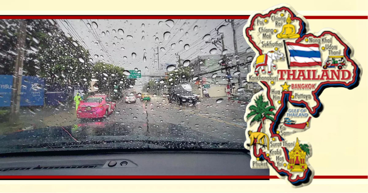 Stevige regens voor 38 provincies in Thailand voorspeld!