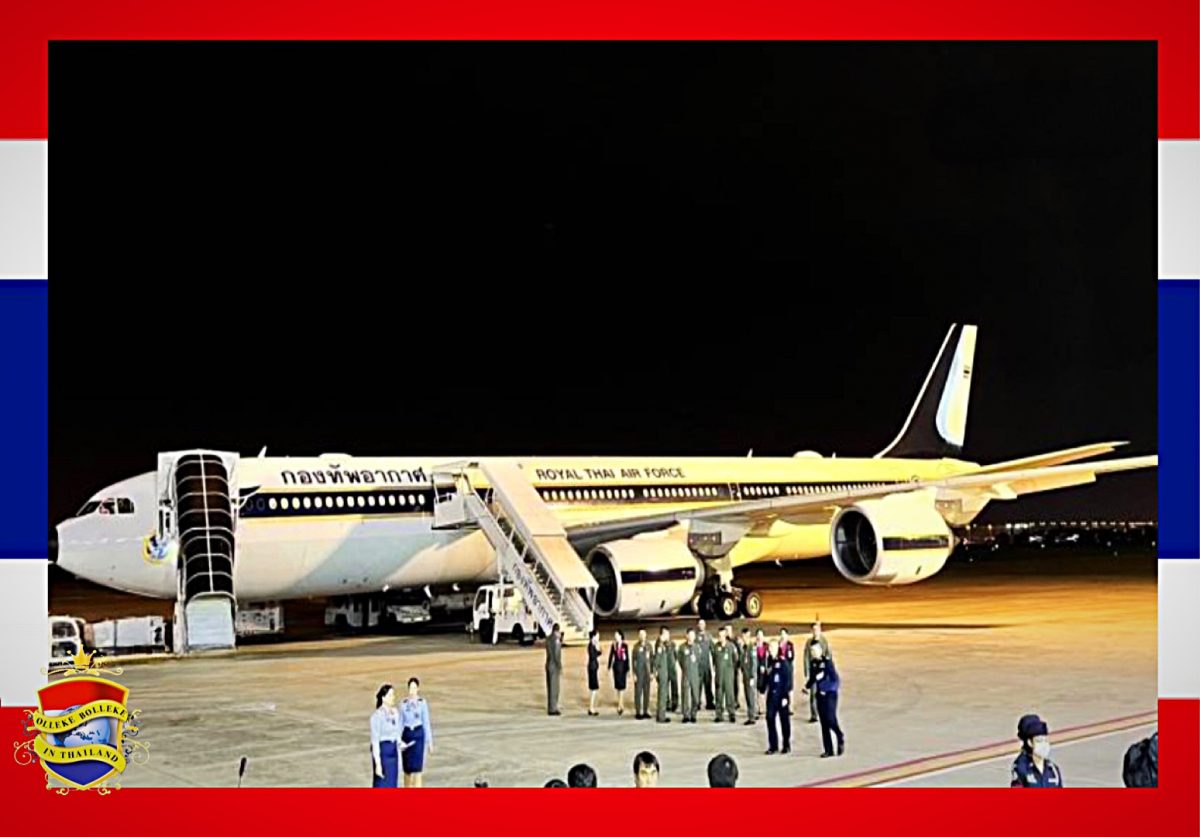 Thaise luchtmacht krijgt toestemming om met een Airbus 340-500, zes vluchten uit te voeren om Thaise mensen uit Israël op te halen 