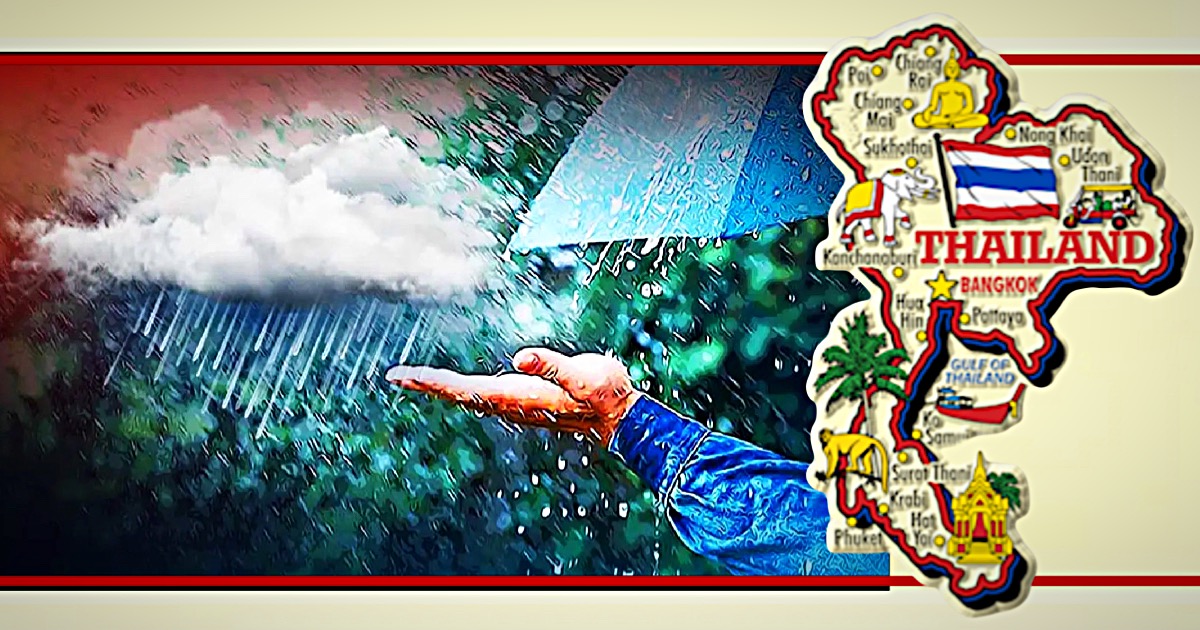 Bangkok en het zuiden van Thailand krijgen vandaag te maken met verspreidde zware regens