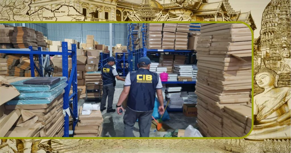 Thaise politie treedt hard op tegen merkvervalsing en neemt partij namaakproducten ter waarde van meer dan 15 miljoen baht in beslag