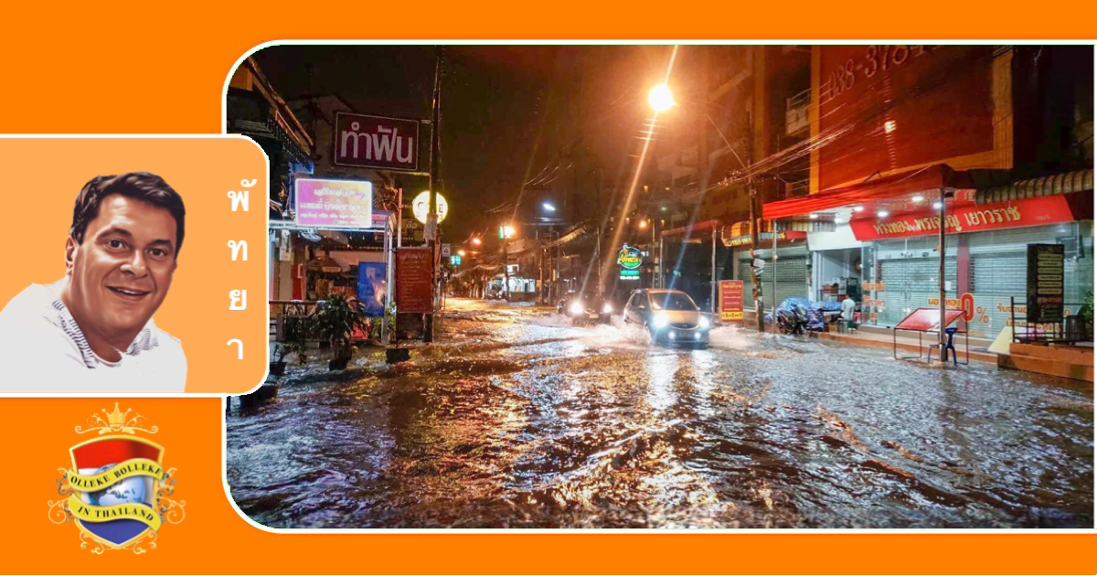 Bewoners van Pattaya hoefden vandaag geen regendans uit te voeren 
