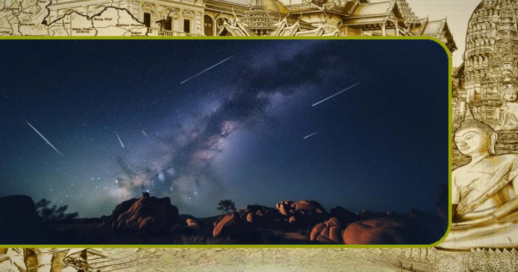 Komende zaterdagavond zijn er in Thailand bij heldere hemel vallende sterren van de komeet Halley te zien