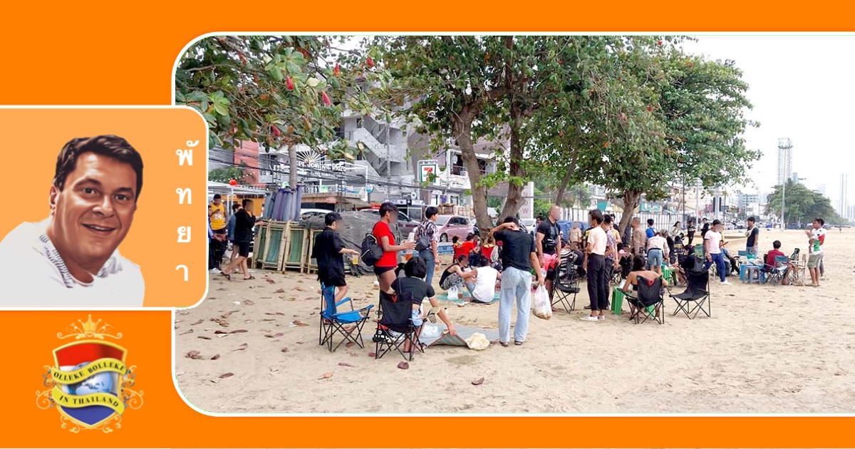 Het strand van Jomtien wordt geplaagd door wilde feesten die de hele nacht voortduren, het wildplassen en anarchie van verkopers