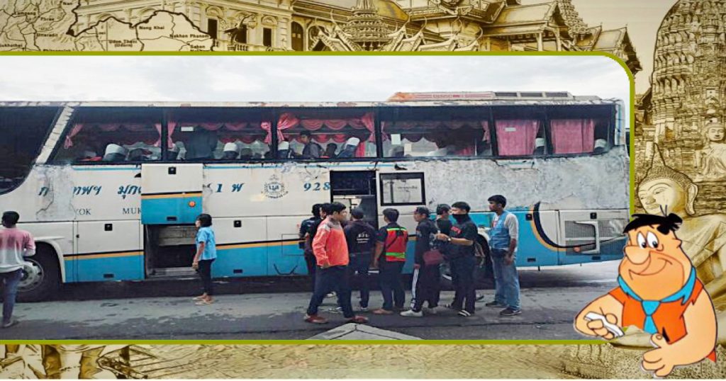 Bekende Thaise busmaatschappij haalt bus van de weg na klachten over vermeend slecht onderhouden van het voertuig 