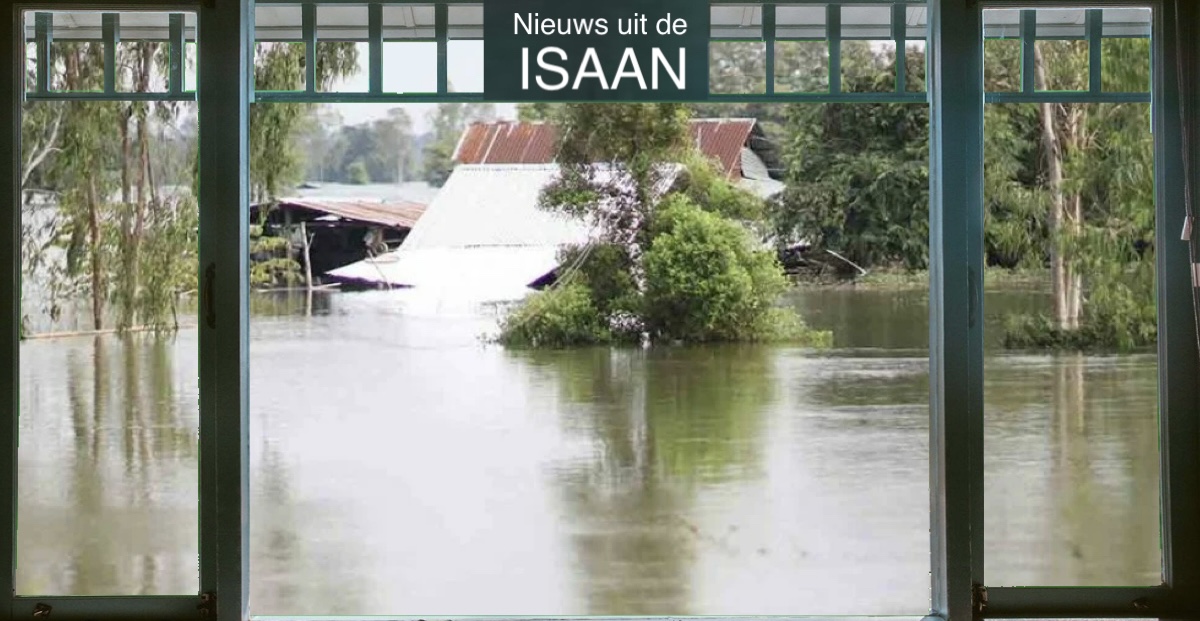 Het dreigt helemaal mis te gaan met de overstromingen in Noordoost-Thailand, de provincies Kalasin en Ubon Ratchathani zijn het hardst getroffen