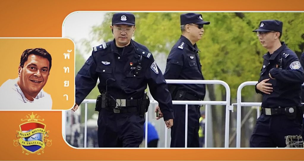 Volgens de expats in Pattaya is het ondenkbaar dat Chinese politie door de stad patrouilleert 