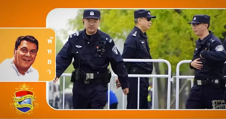Volgens de expats in Pattaya is het ondenkbaar dat Chinese politie door de stad patrouilleert 