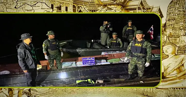 3 miljoen methamfetamine pillen op een boot in de Mekong rivier in beslag genomen 