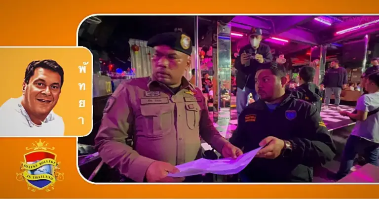 Politie Pattaya valt een homobar binnen en treft daar gokkende Thais heren en illegale arbeidsmigranten aan