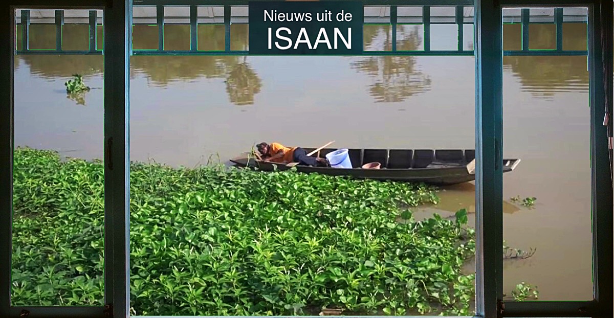 🎥 | Aangeschoten Thaise man dobbert slapend de Sakae Krang-rivier in Noordoost-Thailand af