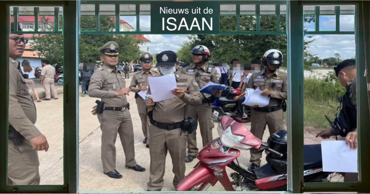 Politie treedt hard op tegen het illegale motorracen in Noordoost-Thailand