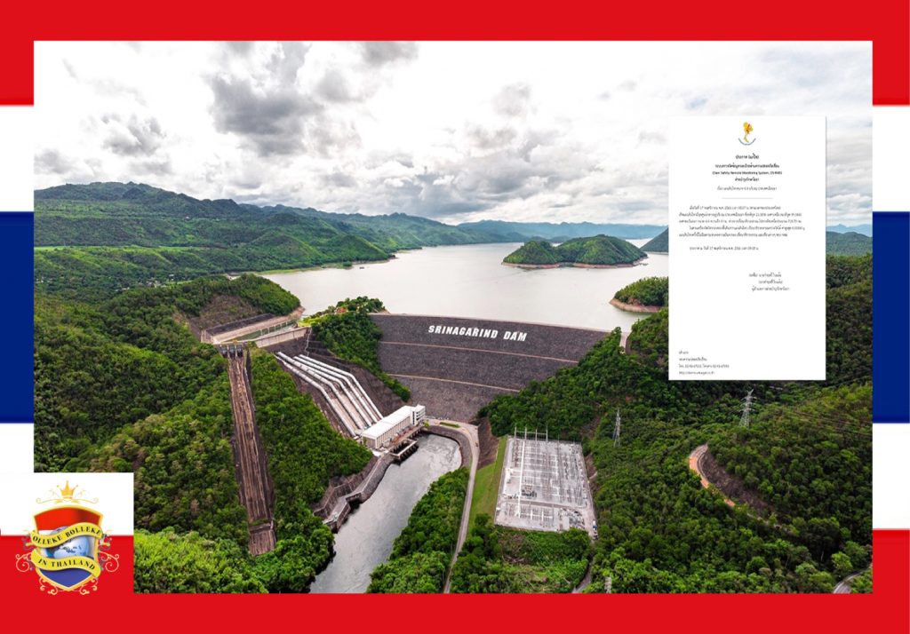 De Vajiralongkorn Dam & Srinakarin Dam van Thailand niet getroffen na de aardbeving met een kracht van 6,4 in Myanmar.