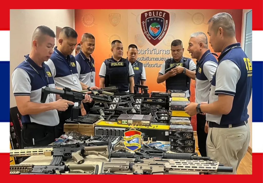 Politie Bangkok neemt méér dat 400 luchtdrukgeweren in beslag