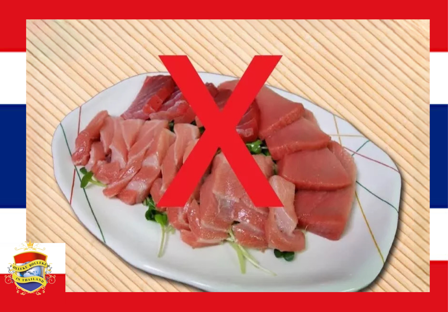 Het eten van rauw vlees heeft in Thailand geleidt tot 24 sterfgevallen