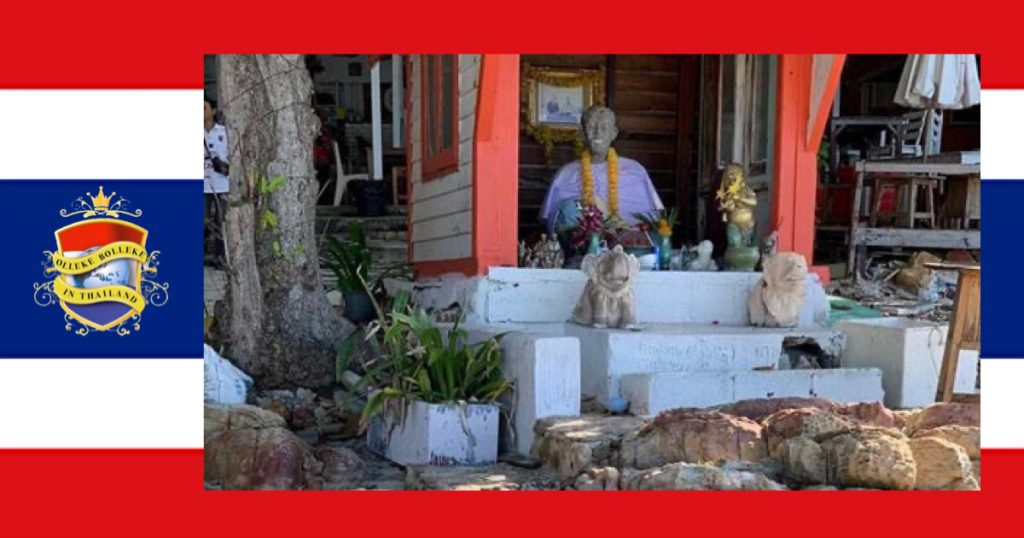 Eilandbewoners geschokt door plotse dood van een Nederlander bij het Chao Pho Laem Yai-heiligdom op Koh Samet