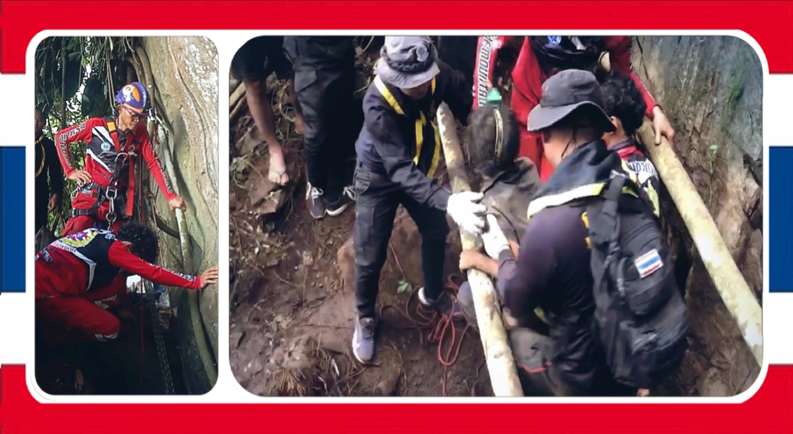 Man in Noord-Thailand met succes uit een grot gered