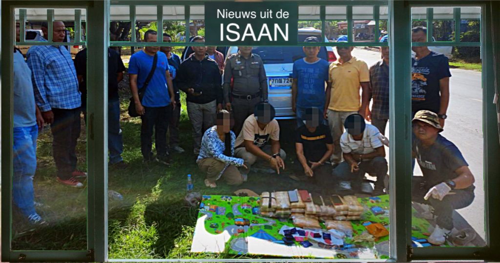 Grote drugsvangst in Noordoost-Thailand, meer dan 140,000 amfetaminepillen in beslag genomen, vier mensen gearresteerd