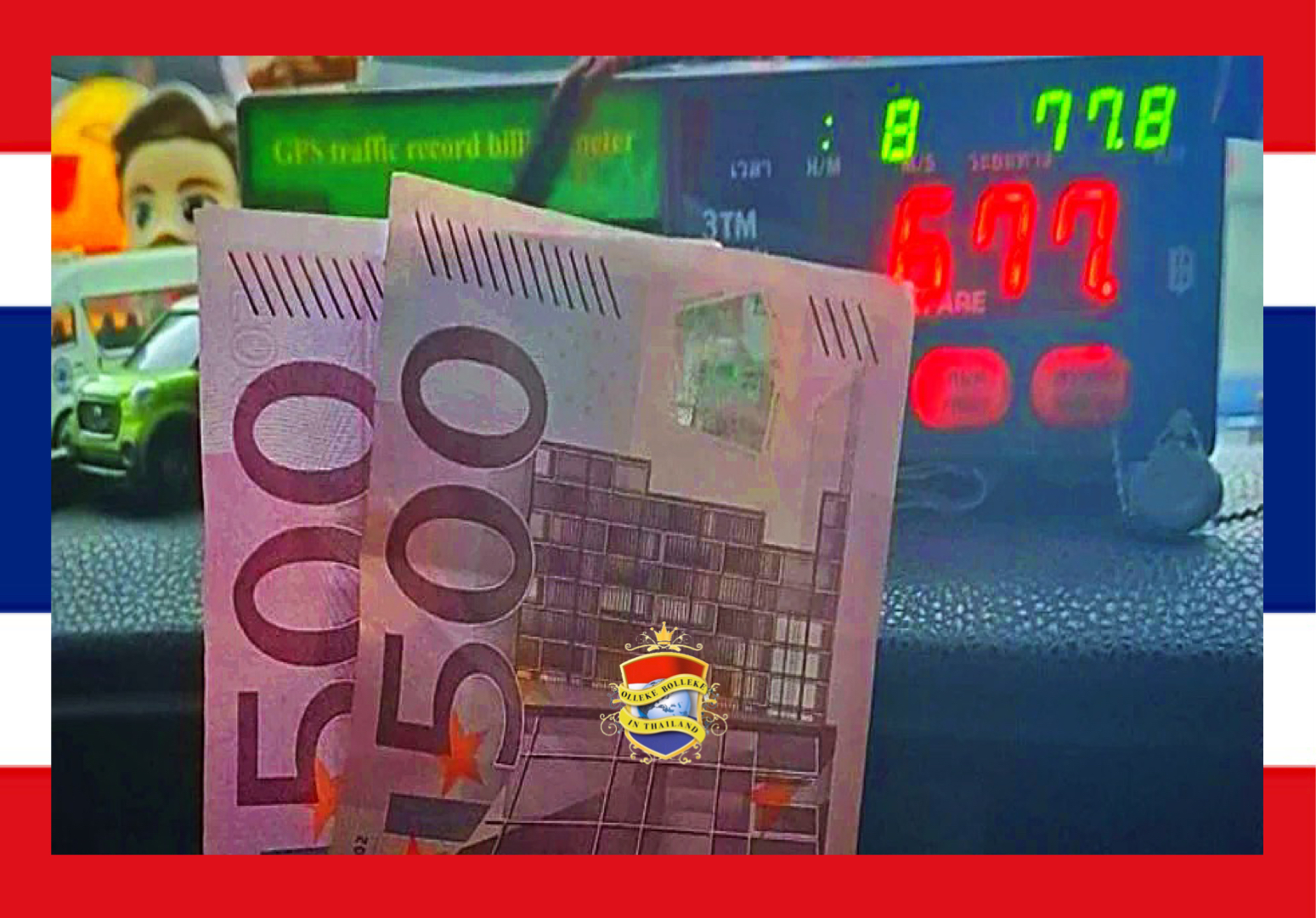 Taxichauffeur in Thailand krijgt maar liefst € 1000.- fooi in ruil voor een ritje van 677 baht