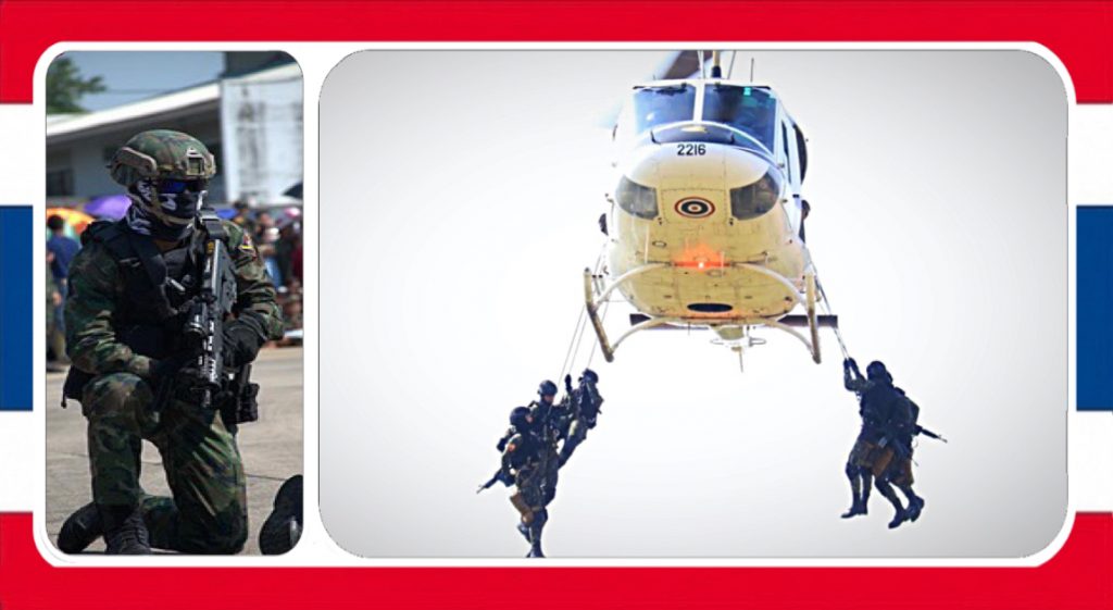 Het Singa Special Operations Team van Thailand is ingezet  om op  te jagen.