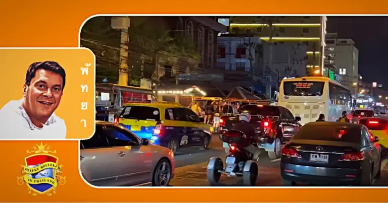 Verkeers problematiek van “jewelste” treft hartje Pattaya