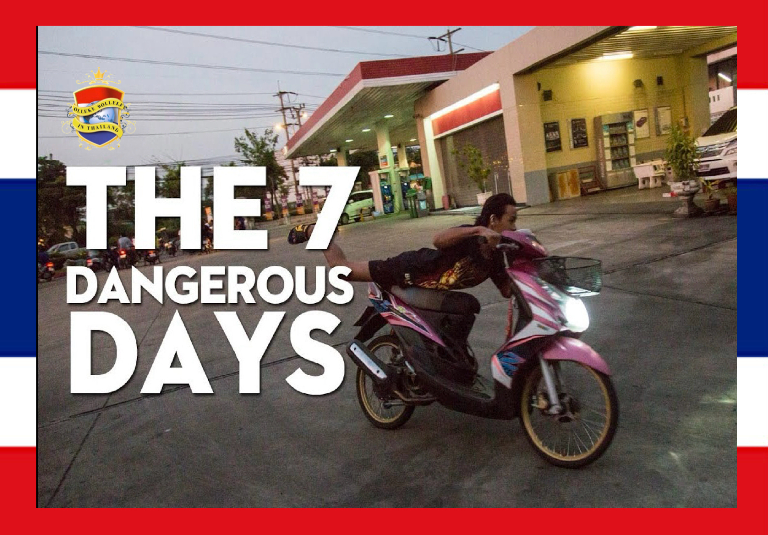 De gevaren voor de verkeersveiligheid in Thailand nemen in de loop op Oudejaarsavond toe