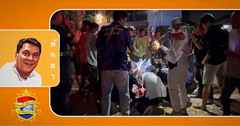 Hong Kong Chinees veroorzaakte onrust in Oost-Pattaya door zichzelf in de nek te steken