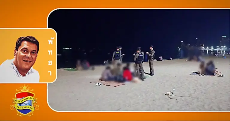 Thaise vrouw op het strand van Pattaya gearresteerd voor het verkopen van liters Kratom thee