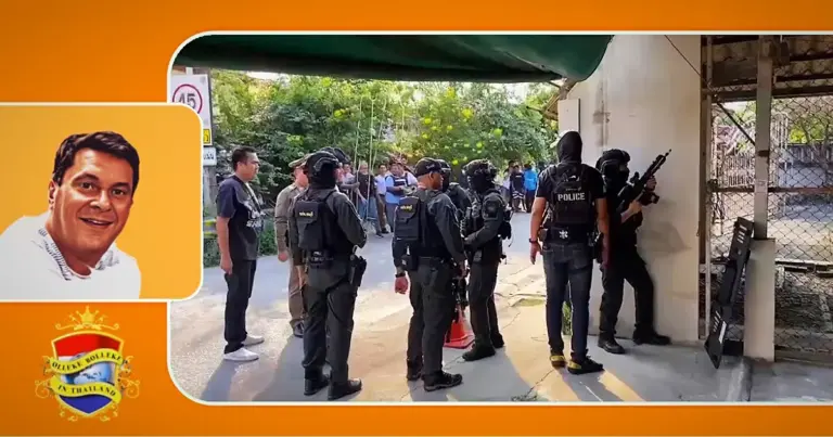 Thaise man met psychische aandoening in Chonburi aangehouden na autovandalisme en patstelling met de politie