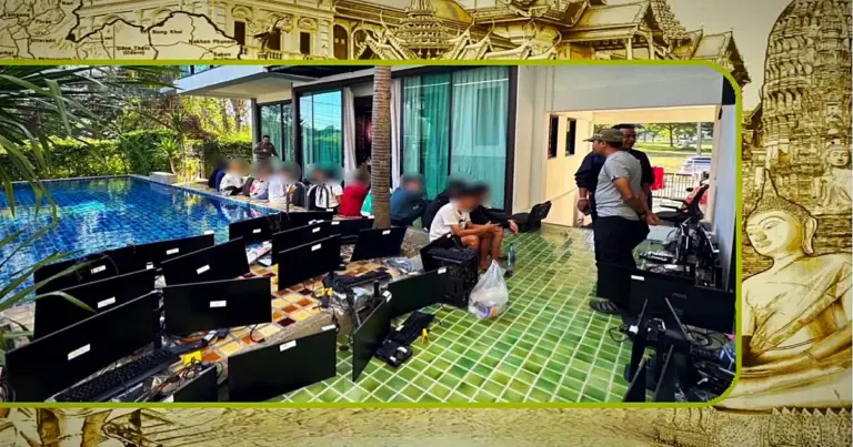 Het TCSD ontmantelt online goknetwerk van miljoenen baht in Noord-Thailand