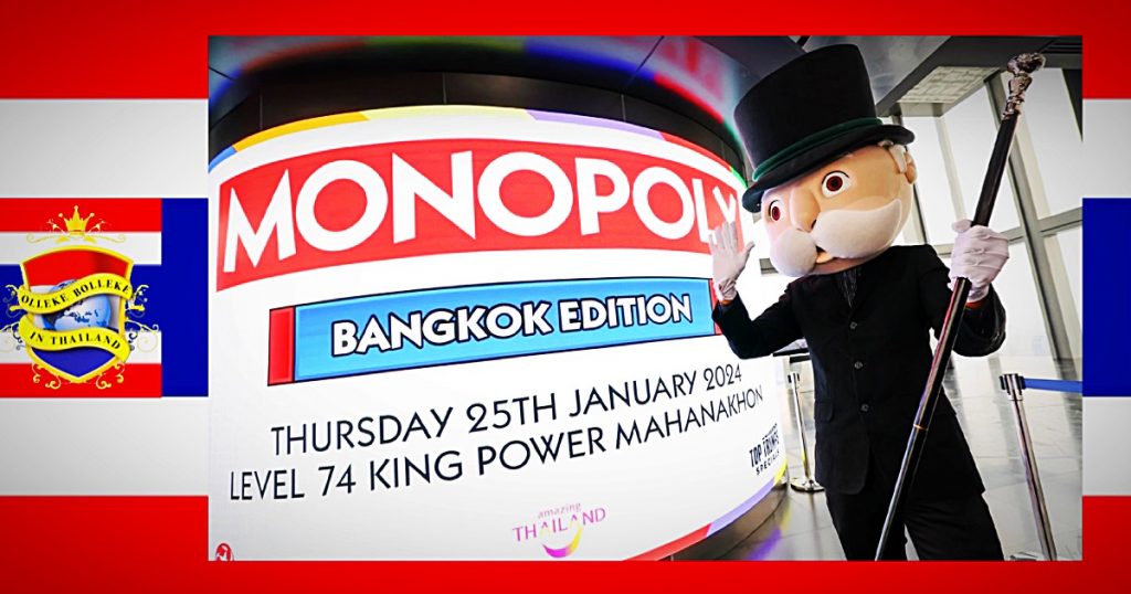 De hoofdstad van Thailand, Bangkok’s komt met een eigen Monopoly spel, welke is bedoeld om het Thaise toerisme te promoten