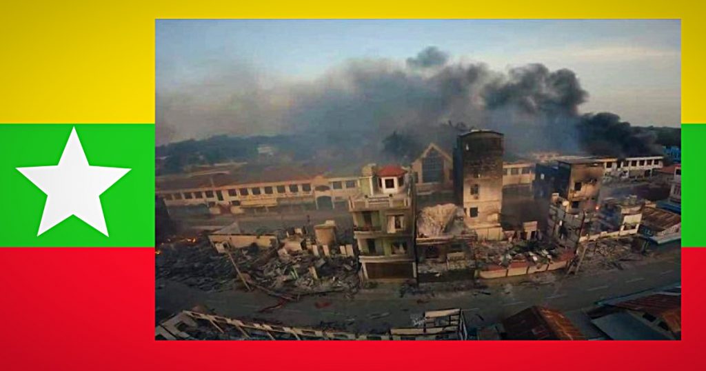 Het leger van Myanmar bestormde gisteren de stad Loikaw, waarbij vele burgers zijn gedood en gewond geraakt