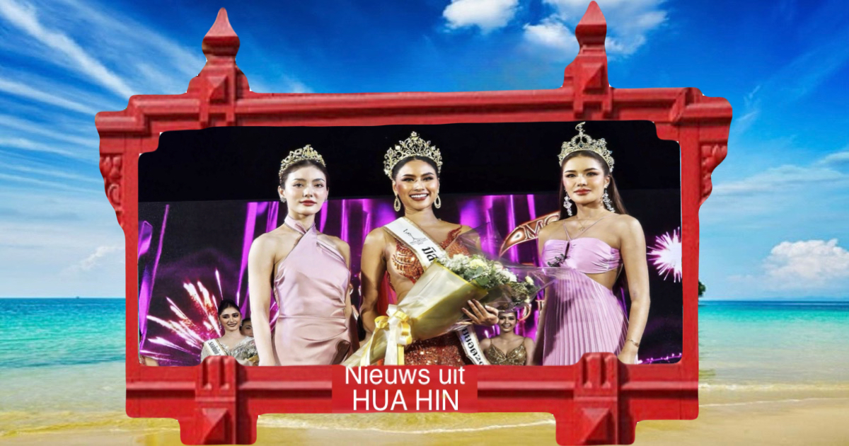 Khun Nong Plai Fah in Prachuap Khiri Khan gekroond tot Miss Grand Sam Roi Yod 2024