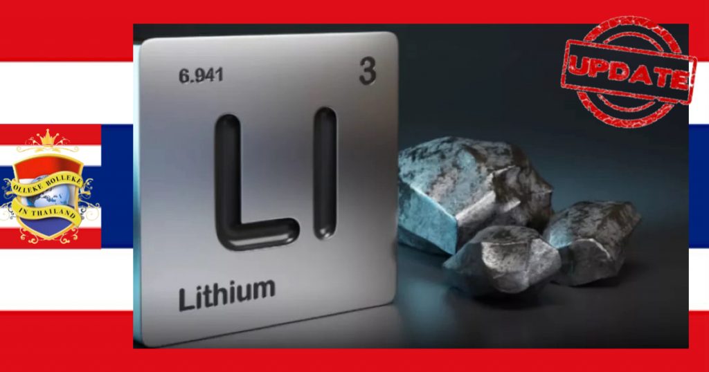 UPDATE | Misverstand over de werkelijke hoeveelheid Lithium die in Zuid-Thailand zou zijn gevonden 