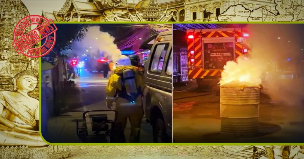Noodtoestand in Samut Prakan afgekondigd na een pesticide brand 
